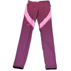 Under Armour Women's XS Colorblock Ankle Leggings Purple Pink Lightweight